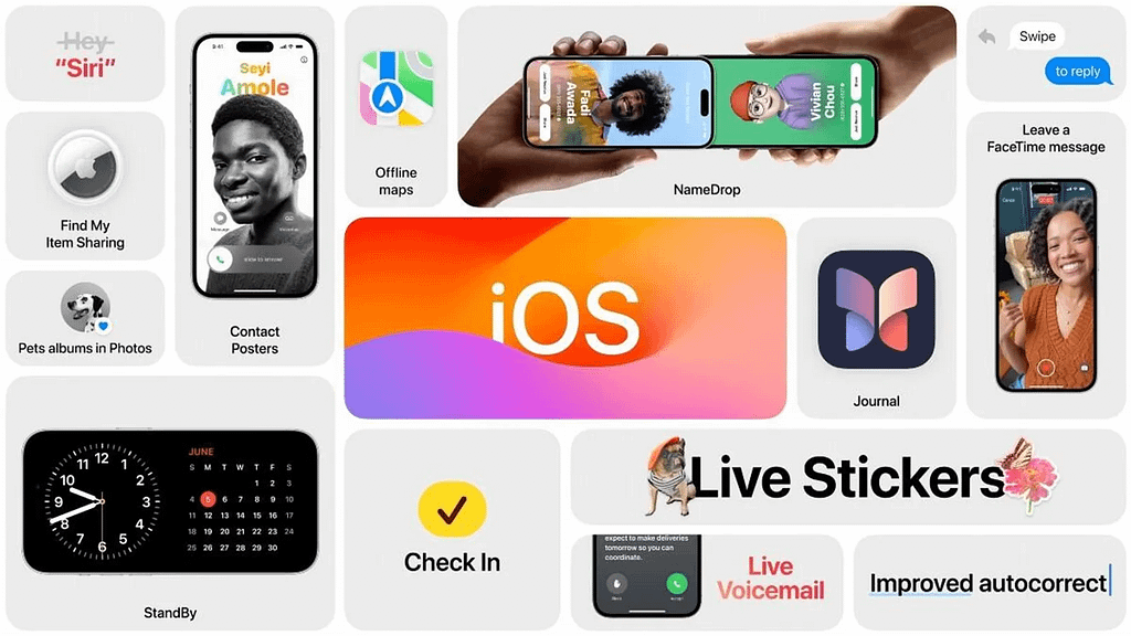 Picture showing the latest iOS 18 features 